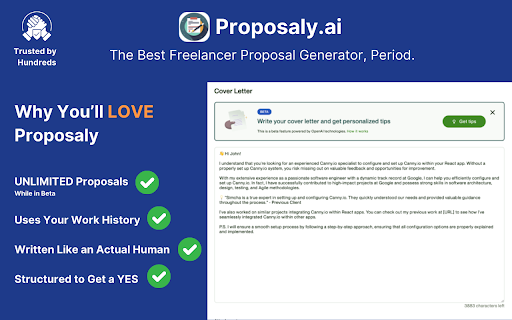 Proposaly screenshot