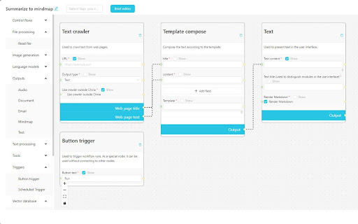 Run AI workflows from your browser screenshot