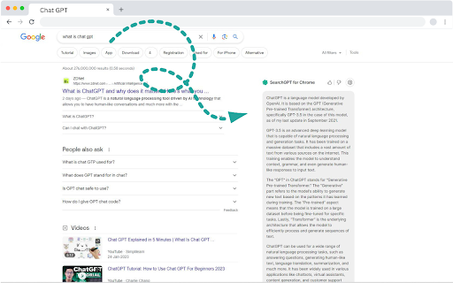 ChatGPT Assistant for Google screenshot