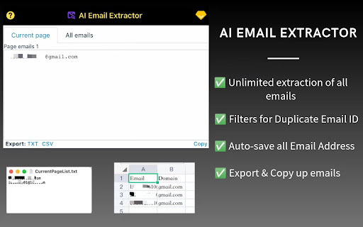 AI Email Extractor screenshot