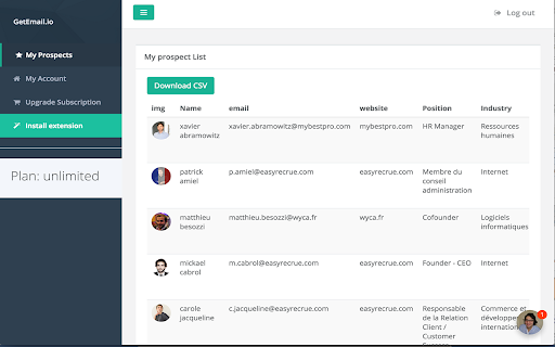 GetEmail.io screenshot