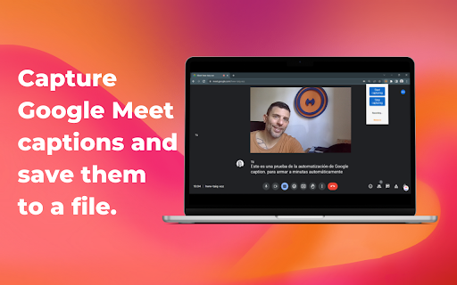Google Meet Captions Downloader screenshot