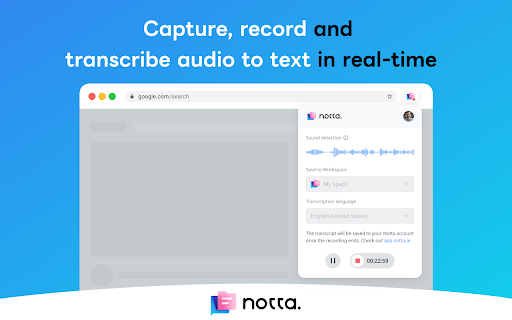 Notta screenshot
