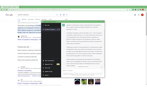 ChatGPT AI Chrome Extension screenshot
