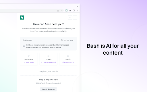 Bash screenshot