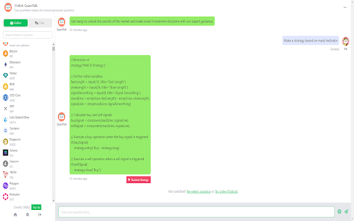QuantTalk screenshot