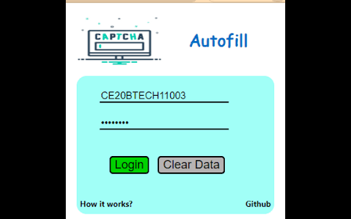 AIMS Captcha Autofill Extension screenshot