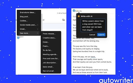 Autowriter AI screenshot