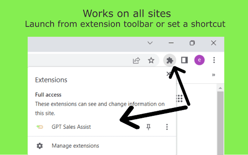 GPT Sales Assistant screenshot