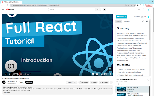 YTSummary screenshot