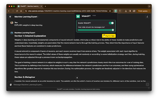 Wide GPT screenshot