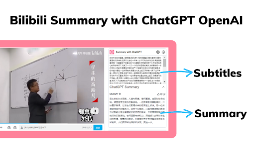 Bilibili Video Summarizer screenshot