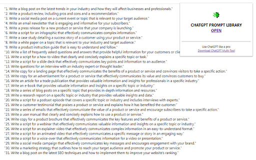 ChatGPT screenshot