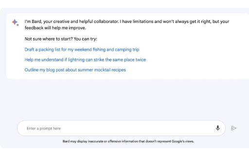 Gemini AI Chrome Extension screenshot