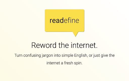 Readefine screenshot
