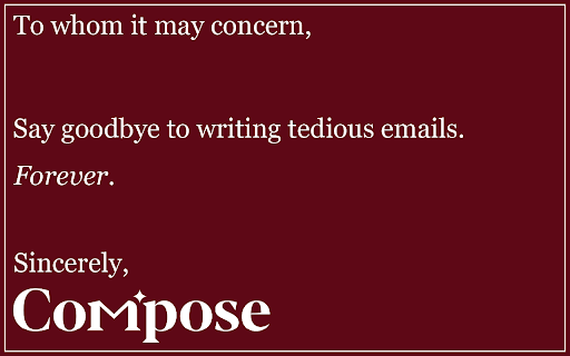 Compose screenshot