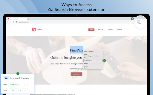 Zia Search screenshot