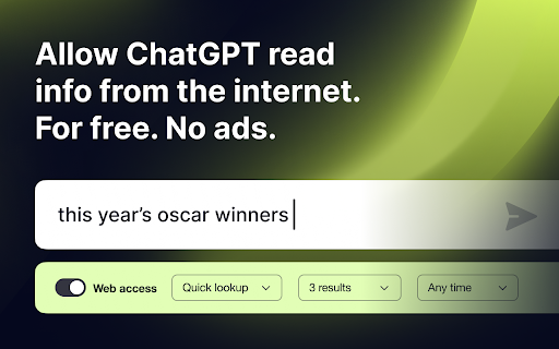 ChatGPT Search Connect screenshot