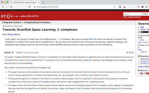SciGPT screenshot