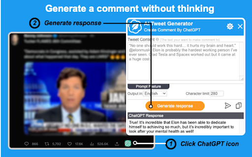 Mook - AI Tweet Generator screenshot