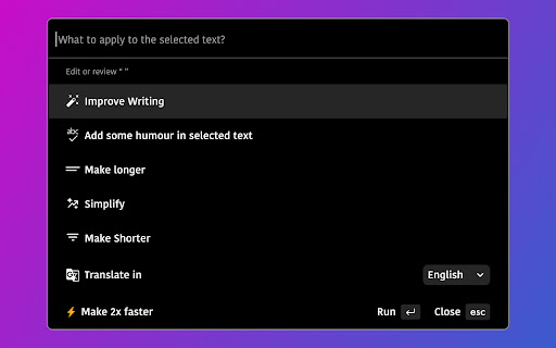 ChatGPT Chrome Extension screenshot