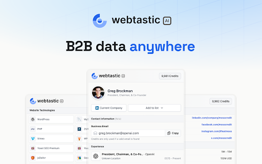 Webtastic AI screenshot