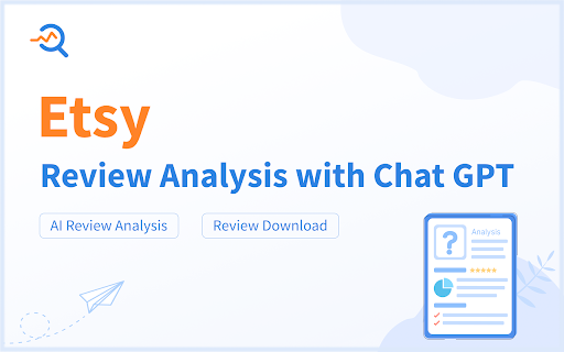 Etsy AI Review Analysis & Download Tool screenshot