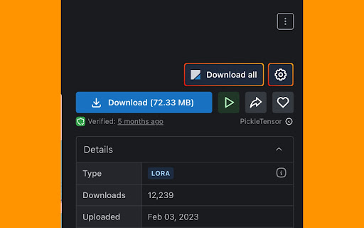 Civit downloader screenshot