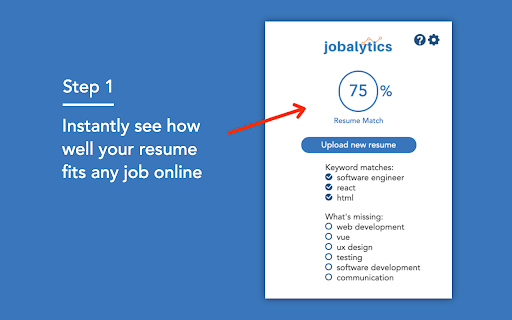 Jobalytics screenshot