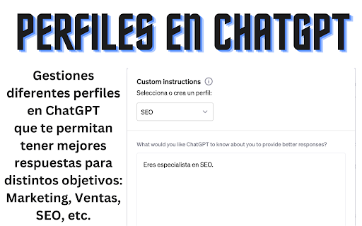 ChatGPT Custom Instructions Profile Extension screenshot
