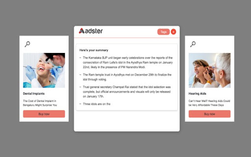 Ask Adster AI screenshot