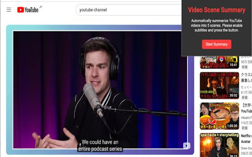 YouTube Subtitle Highlight Finder screenshot