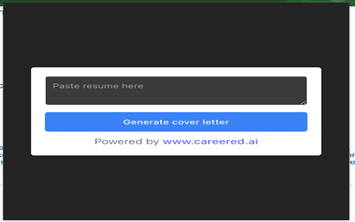 AI Cover Letter Generator screenshot