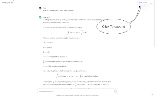 GPT-4 for ChatGPT Chrome Extension screenshot