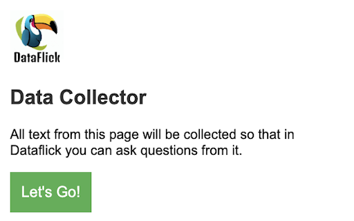 Dataflick Data Collector screenshot
