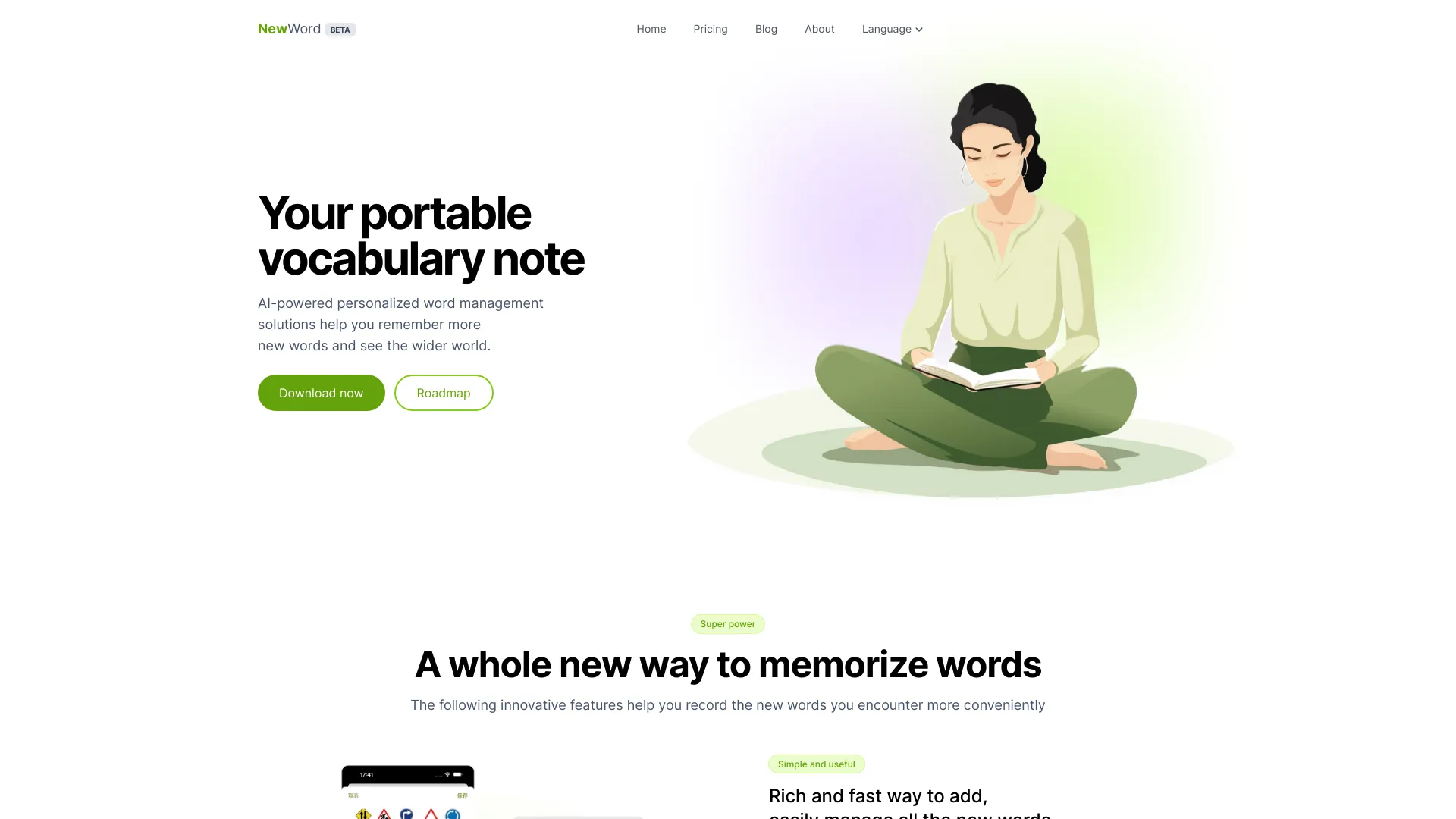 NewWord screenshot