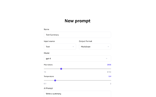 ParsePrompt screenshot