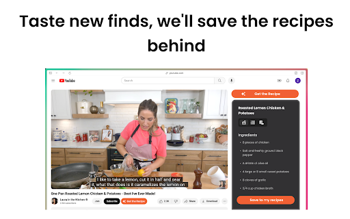 Get the Recipe screenshot
