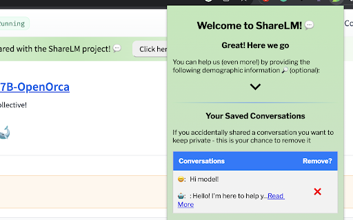 Open Large Language Model Conversation Dataset screenshot