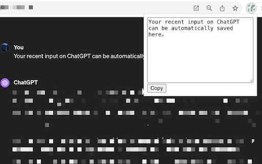 Save ChatGPT Input screenshot