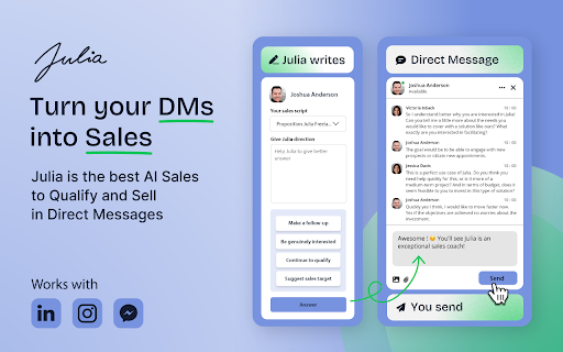 Julia AI Sales Coach screenshot