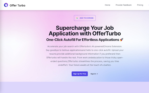 AI Job Application Filler screenshot