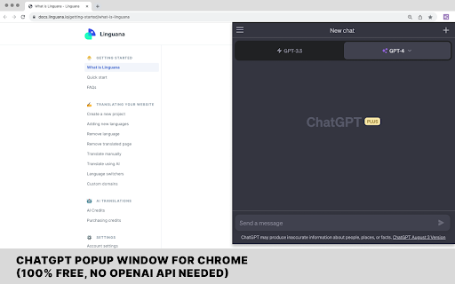 WebWise ChatGPT screenshot