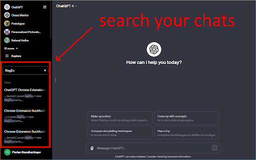 ChatGPT screenshot
