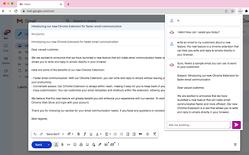 Wilfie AI Chat screenshot