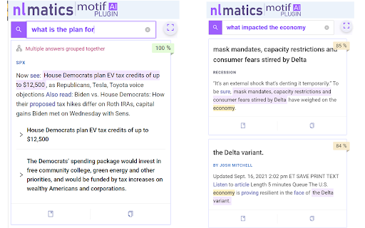 NLMatics Motif screenshot