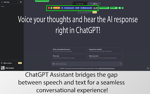 ChatGPT Assistant screenshot