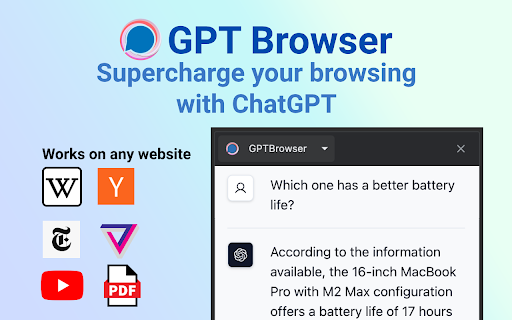 GPTBrowser screenshot