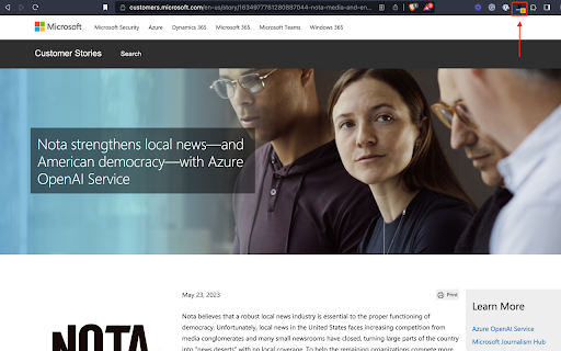 Nota screenshot