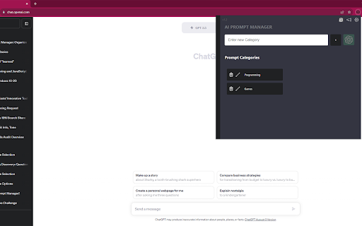 AI Prompt Manager screenshot